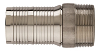 Kuri-Krimp™ Interlocking Hose Nipple (316 Stainless), NPT Threads