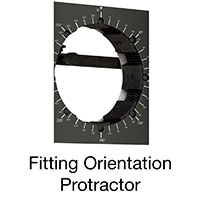 Fitting Orientation Protractor