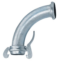 90 Degree Elbow Female Socket x Male Ball (Type B) (Includes Buna Gasket and Locking Lever Ring)