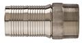 Kuri-Krimp™ Interlocking Hose Nipple (316 Stainless), NPT Threads
