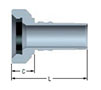 Secondary-Image - Female Hammer Union Fig. 1502 Integral Fitting with Rubber Ring (Z-3232-FHUN)