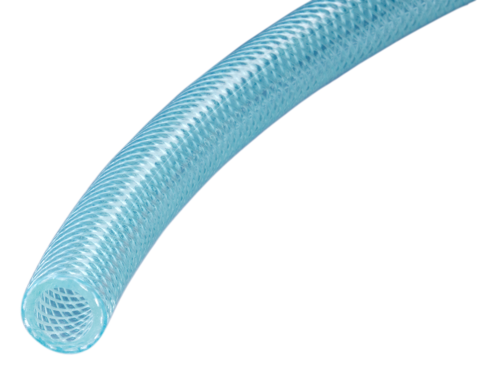 transparent blue fuel gas polyurethane PU compressed air hose 15 m 4 x 6 U2S7 