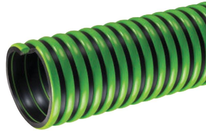 Tigerflex TY Series EPDM Tiger Yellow Suction Hose with Polyethylene Helix 50 PSI Max Pressure 1-1//2 inches ID 100 feet Length