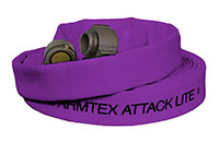 Armtex® Attack Lite™ 25 ft Available Lengths, 1 1/2 in. Size, and NST Coupling Type Purple Lightweight Lined Fire Hose