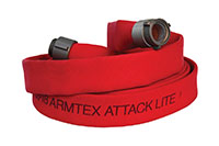 Armtex® Attack Lite™ 25 ft Available Lengths, 1 1/2 in. Size, and NST Coupling Type Red Lightweight Lined Fire Hose