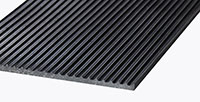 Product Image - Black "V" Corrugated Rubber Matting
