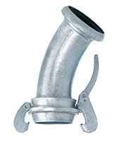 45 Degree Elbow Female Socket x Male Ball (Type B) (Includes Buna Gasket and Locking Lever Ring)