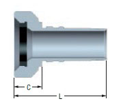 Secondary-Image - Female Hammer Union Fig. 1502 Integral Fitting with Rubber Ring (Z-3232-FHUN)