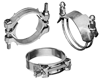 and Nut Bolt 304 Stainless Steel  Band Kuriyama TBC-SS063 Heavy Duty T-Bolt Hose Clamp 2-3/8 to 2-9/16 