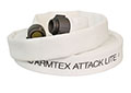 Armtex® Attack Lite™ 25 ft Available Lengths, 1 1/2 in. Size, and NST Coupling Type White Lightweight Lined Fire Hose