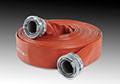 Armtex® Jafrib® 25 ft Available Length, 1 1/2 in. Size, and NST Coupling Type Red Layflat Fire Hose - Assembled Lengths