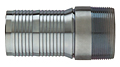 Kuri-Krimp™ Interlocking Hose Nipple (Zinc Plated Steel), NPT Threads