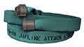 Jafline® 25 ft Available Lengths, 1 1/2 in. Size, and NST Coupling Type Green Double-Jacket Fire Hose with Polyurethane Lining
