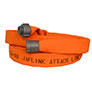 Jafline® 25 ft Available Lengths, 1 1/2 in. Size, and NST Coupling Type Orange Double-Jacket Fire Hose with Polyurethane Lining