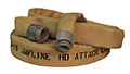 Jafline® HD™ 25 ft Available Lengths, 1 1/2 in. Size, and NST Coupling Type Tan Double-Jacket Fire Hose with EPDM Rubber Lining