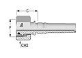 Metric Female O-Ring Swivel Interlock DIN 3865 Heavy
