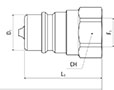 Secondary Image - ISO B Male Coupler with Female Thread